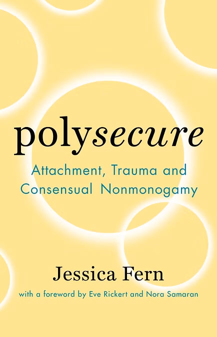 Book cover of "Polysecure" by Jessica Fern, exploring attachment theory and consensual non-monogamy.